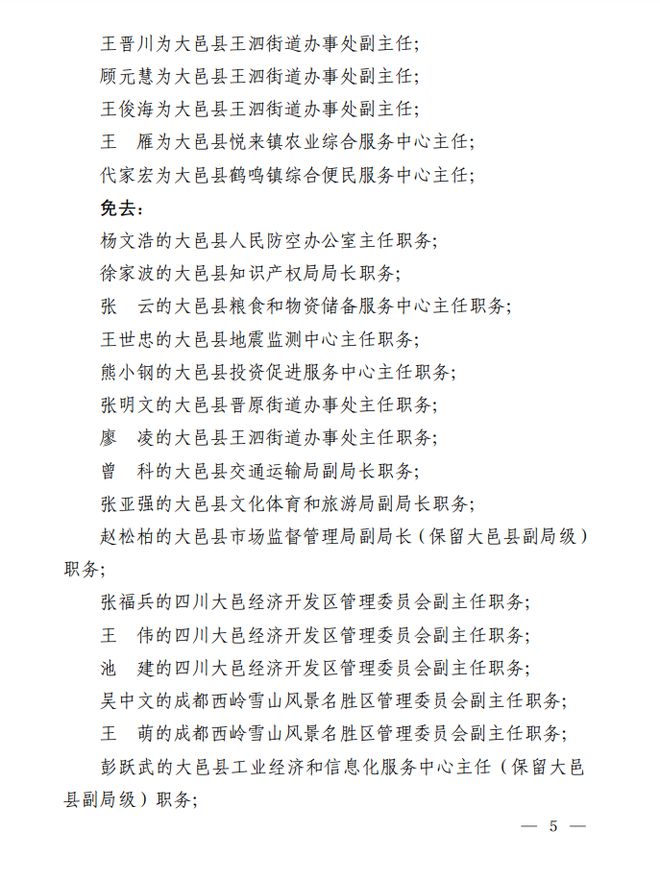 大邑最新干部任命揭晓，领导团队焕新力量！