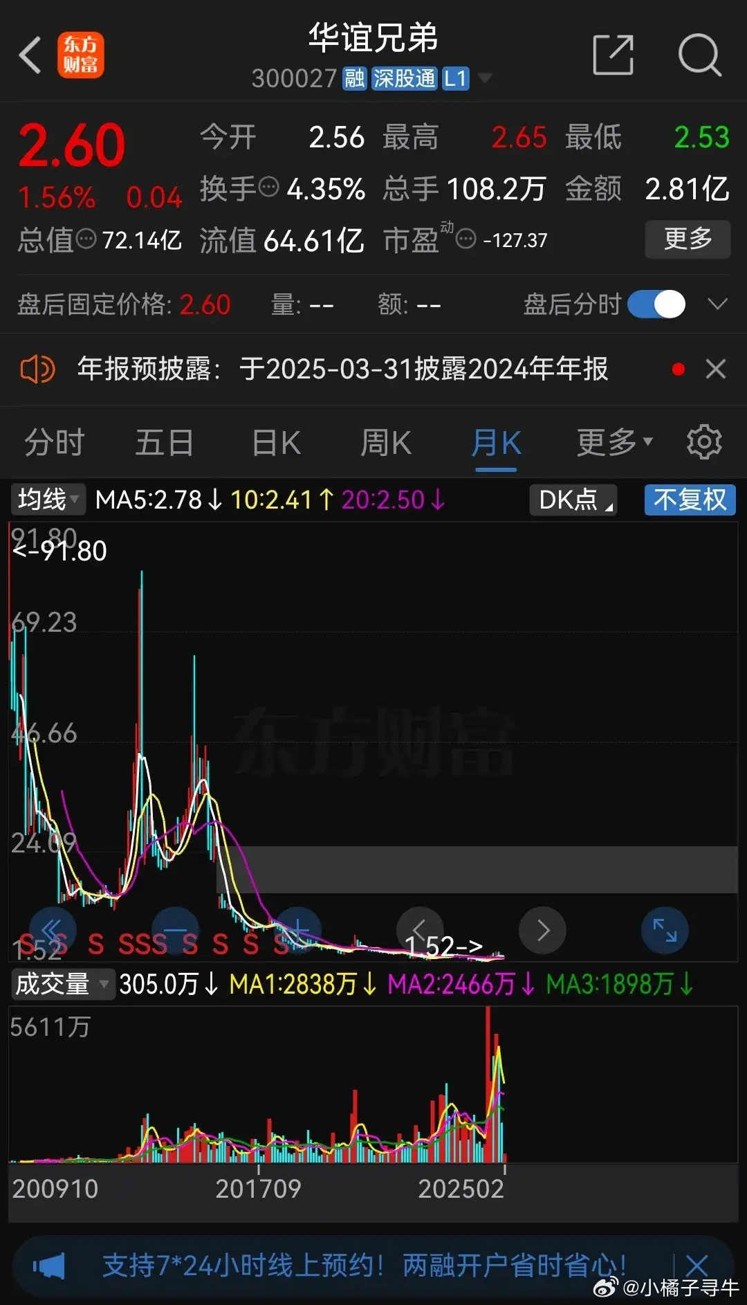 华谊兄弟股票最新动态更新