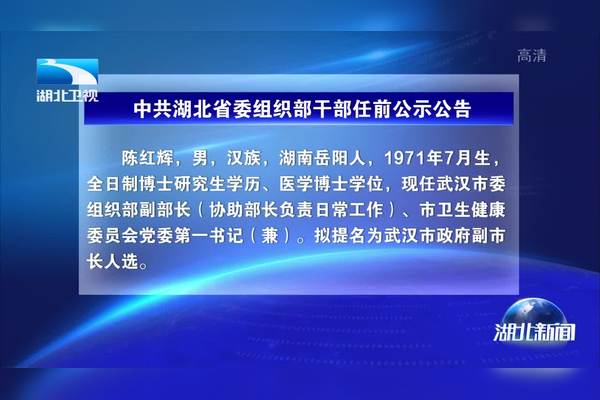 湖北省组织部最新任免及动态解析